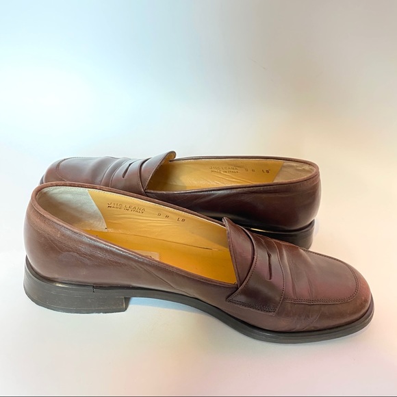 Coach J115 Brown Leather Penny Loafer - Picture 9 of 10